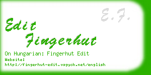 edit fingerhut business card